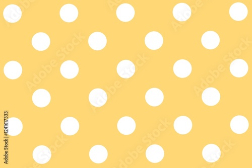 Abstract big dot pattern on yellow suitable for banner, poster. Yellow pattern, background, wallpaper with dots. 