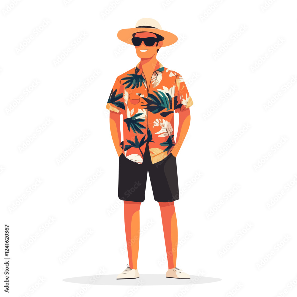 Panama Man Summer Clothes and Style – A Stylish and Relaxed Vector Illustration for Trendy Summer Fashion
Panama Man Summer Clothes and Style – A Stylish and Relaxed Vector Illustration for Trendy Summer Fashion
