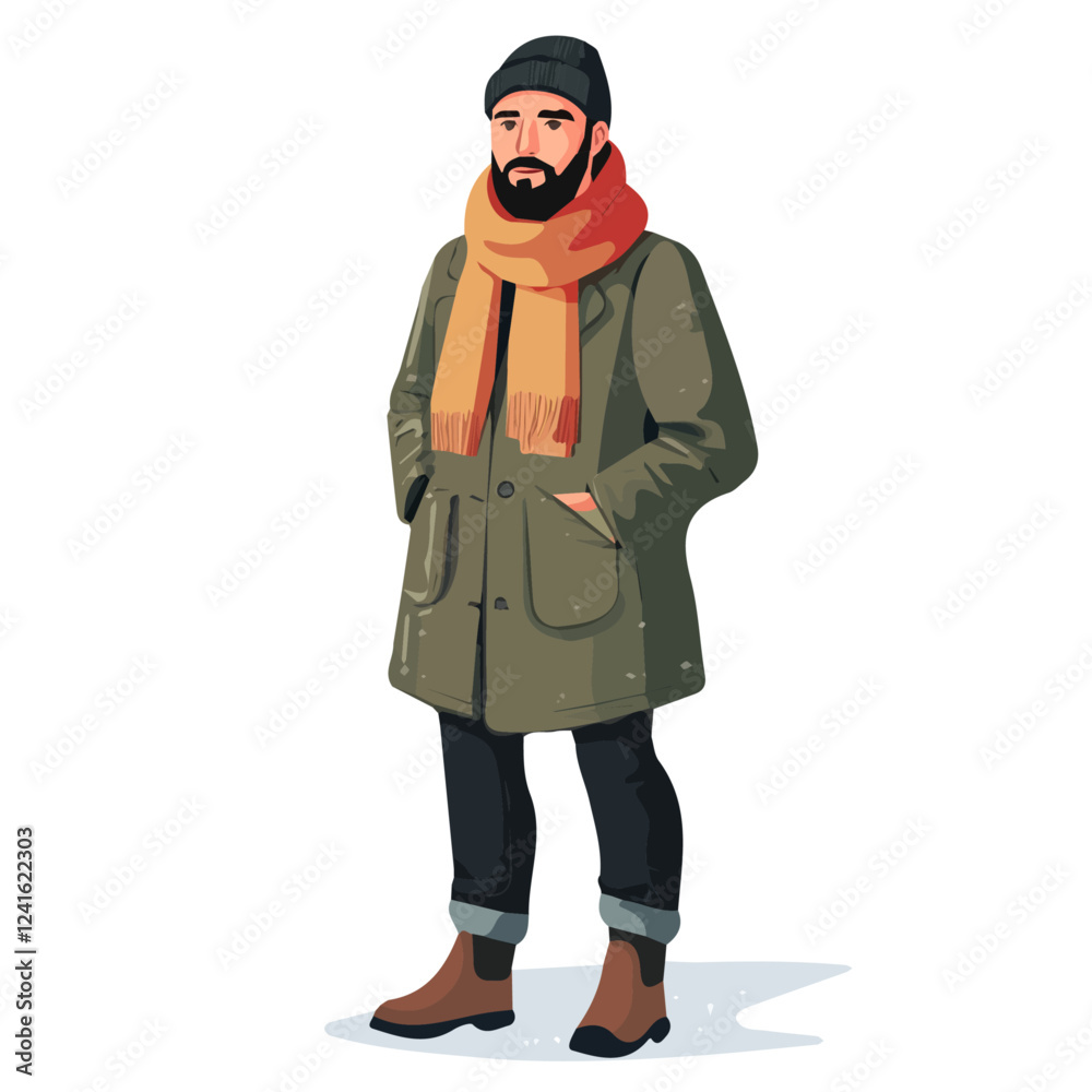 Poland Man Winter Clothes and Style – A Stylish and Cozy Vector Illustration for Cold-Weather Fashion
Poland Man Winter Clothes and Style – A Stylish and Cozy Vector Illustration for Cold-Weather Fashion