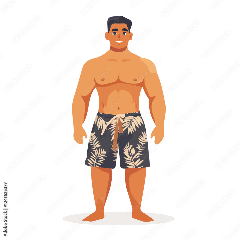 Samoa Man Summer Fashion – A Perfect Blend of Light Fabrics and Contemporary Style in Vector Illustration
Samoa Man Summer Fashion – A Perfect Blend of Light Fabrics and Contemporary Style in Vector Illustration