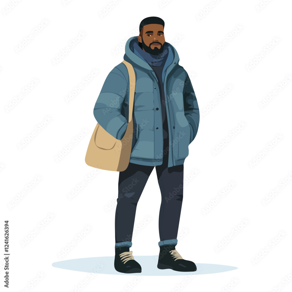 Sao Tome and Principe Man Winter Clothes and Style – A Warm and Stylish Vector Illustration for Elegant Cold-Weather Fashion Sao Tome and Principe Man Winter Clothes and Style – A Warm and Stylish Vector Illustration for Elegant Cold-Weather Fashion