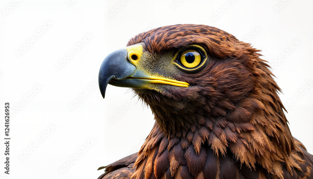 Eagle with piercing eyes looking towards the camera Eagle with piercing eyes looking towards the camera