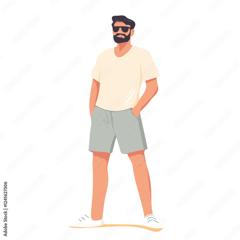Serbia Man Summer Style – A Detailed Vector Illustration for Comfortable, Elegant, and Contemporary Summer Clothing
Serbia Man Summer Style – A Detailed Vector Illustration for Comfortable, Elegant, and Contemporary Summer Clothing
