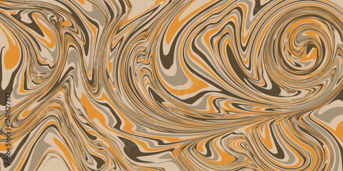 Groovy hippie 70s backgrounds. Waves, swirl, twirl pattern