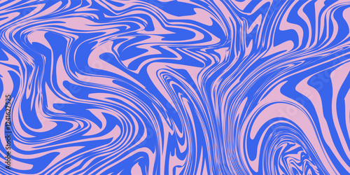 Groovy hippie 70s backgrounds. Waves, swirl, twirl pattern
