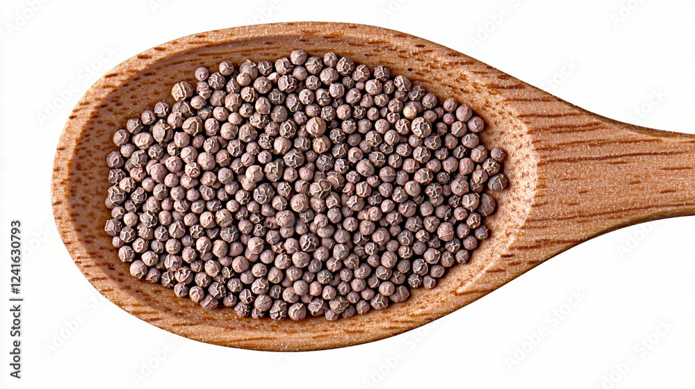 Mustard Seeds on a Wooden Spoon Close Up Culinary Food Ingredient and Flavorful Spice for Cooking. Mustard Seeds on a Wooden Spoon Close Up Culinary Food Ingredient and Flavorful Spice for Cooking.