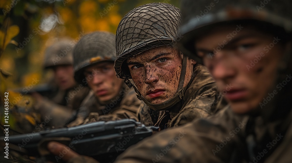 Fototapeta premium Marines Train to Defend Against Chemical and Biological Threats at Camp Lejeune.
