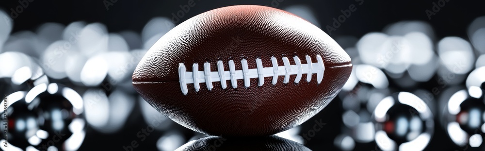 minimalistic background mockup with space for text, featuring a sleek football texture, subtle lighting, and modern geometric elements for Super Bowl minimalistic background mockup with space for text, featuring a sleek football texture, subtle lighting, and modern geometric elements for Super Bowl