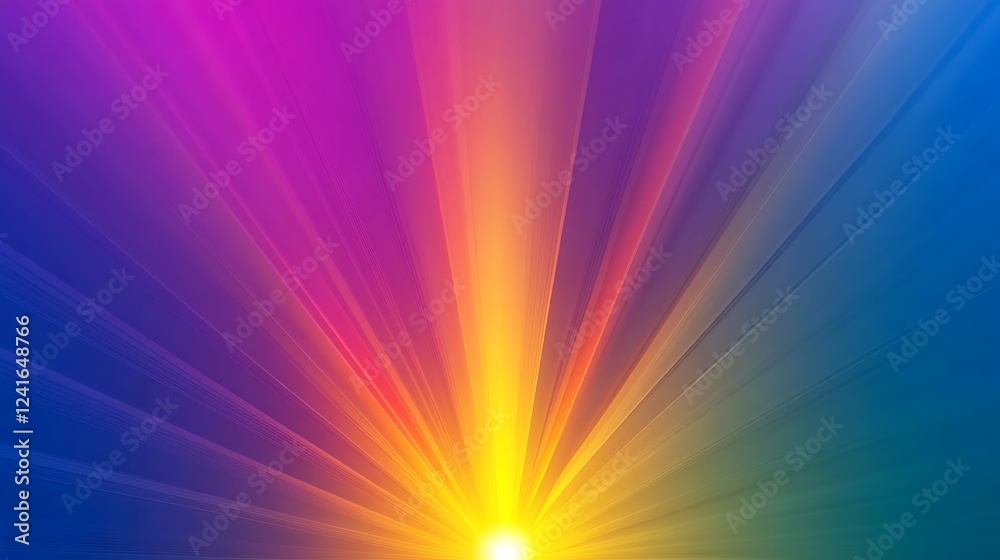 Obraz premium Colorful light rays, abstract background