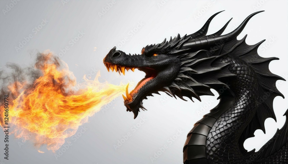 dragon with the white background dragon with the white background