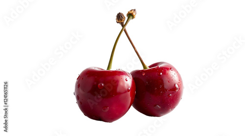 cherries isolated on white background