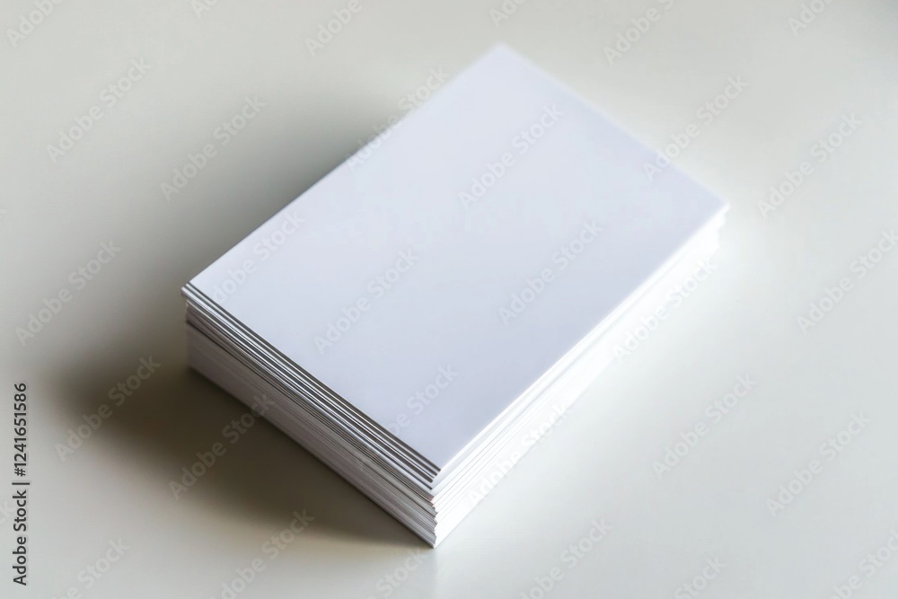 A blank white plastic card rests on a table, showcasing its clean design perfect for customization and branding projects A blank white plastic card rests on a table, showcasing its clean design perfect for customization and branding projects