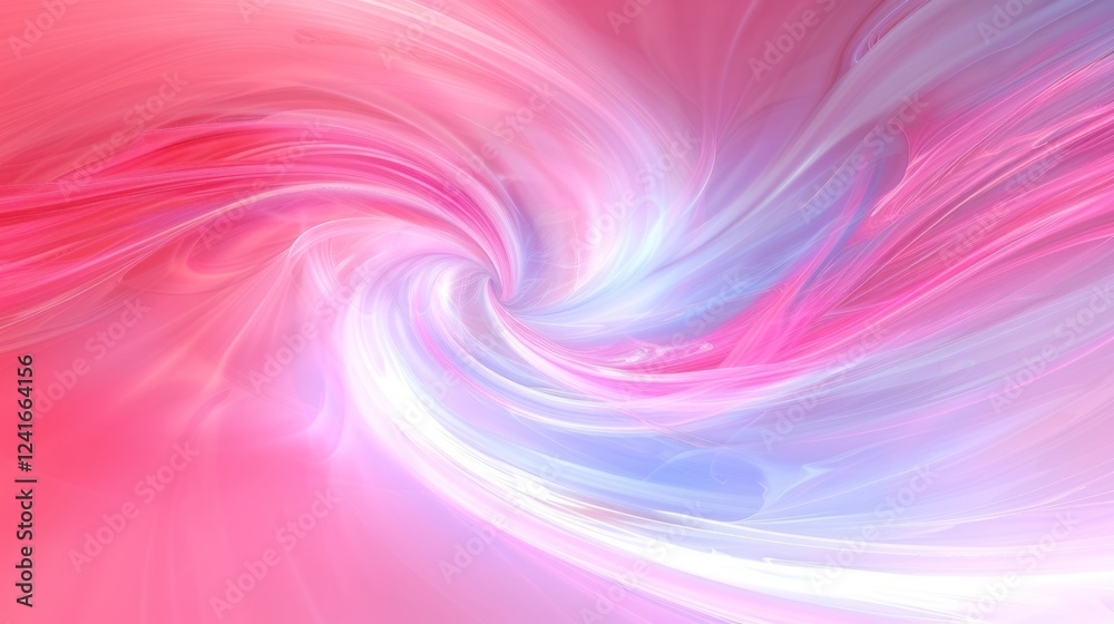 Fototapeta premium Abstract Pink and Blue Swirl: A Dreamy Digital Artwork