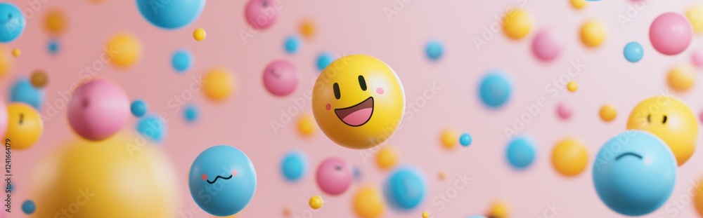 minimalistic background mockup with space for text, showcasing a light abstract pattern with cheerful emoji symbols and a fun party atmosphere for April Fools Day minimalistic background mockup with space for text, showcasing a light abstract pattern with cheerful emoji symbols and a fun party atmosphere for April Fools Day