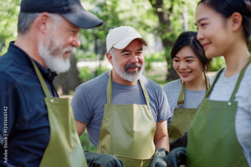 Group of individuals dressed in chef-inspired attire, ideal for illustrations about cooking, restaurants, or food-related themes Group of individuals dressed in chef-inspired attire, ideal for illustrations about cooking, restaurants, or food-related themes