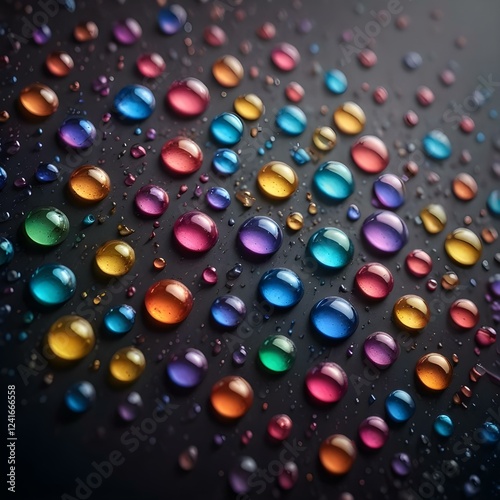 abstract background with colorful bubbles