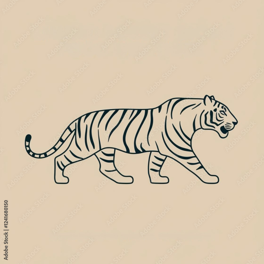 Naklejka premium tiger vector illustration