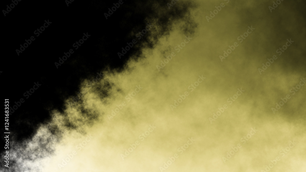 Fototapeta premium golden smoke. Gold clouds abstract background 