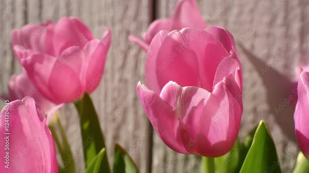 loop video product tulip bouquet spring banner blossom border flowers bloom space frame pink blank template decoration copy background vintage blooming composition wooden tulips wallpaper