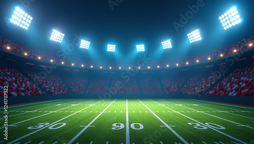 super bowl sporty sunday backdrop design includes empty space text match modern football theme