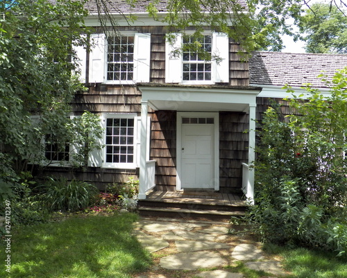 Walt Whitman birthplace, rear entrance. West Hills NY. photo