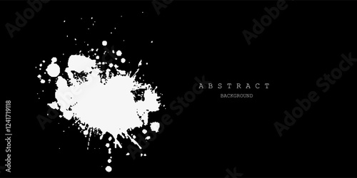 Brush stroke and texture. Smear brush on a white background.