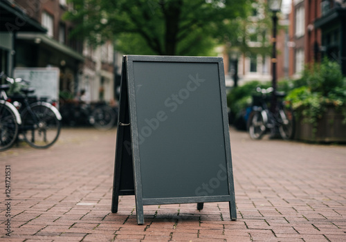 Chalkboard menu sign for restaurant display.