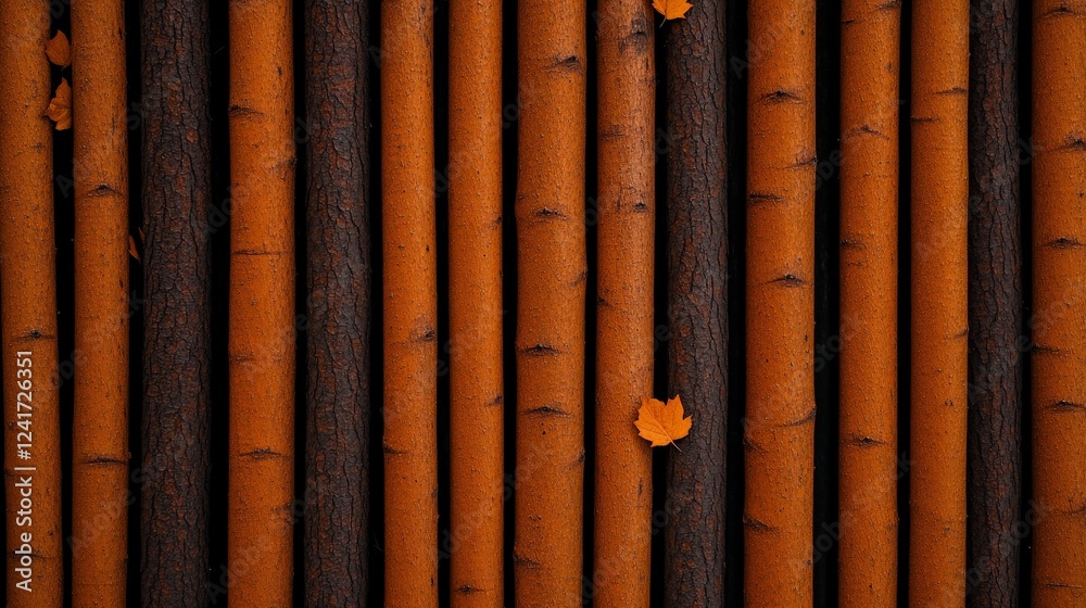 Birch Bark Texture: A close-up shot reveals the rich, warm tones and intricate patterns of birch bark, creating a striking textural backdrop. Birch Bark Texture: A close-up shot reveals the rich, warm tones and intricate patterns of birch bark, creating a striking textural backdrop.