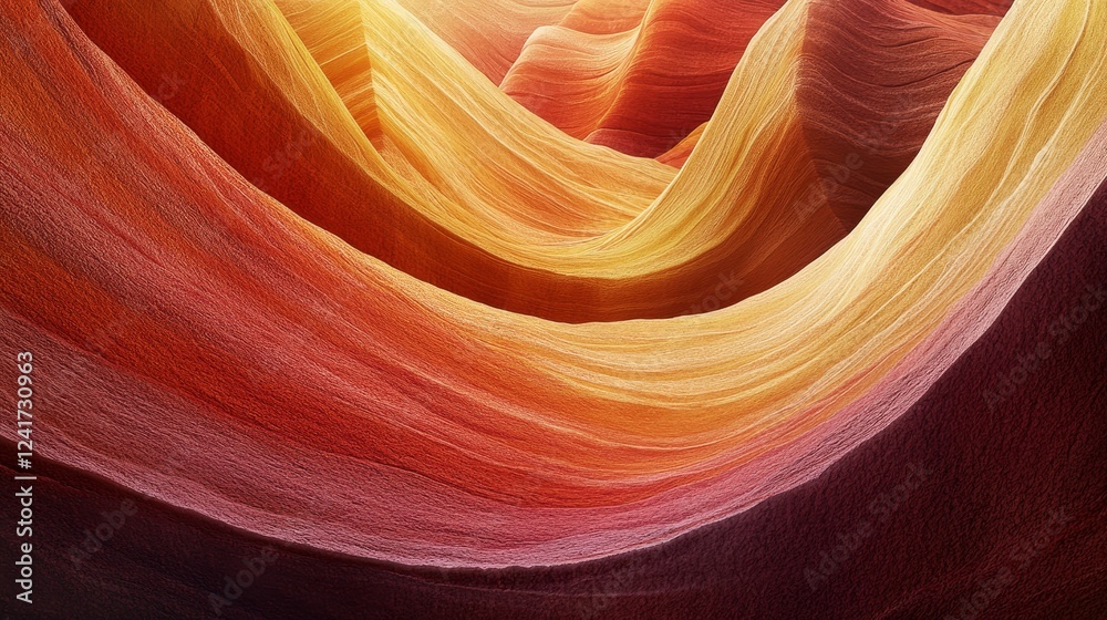 A colorful, abstract painting of a mountain range with a red and orange hue A colorful, abstract painting of a mountain range with a red and orange hue
