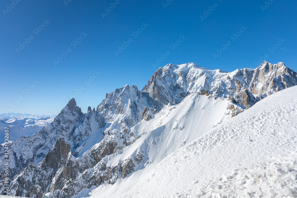Versant sud du Mont-Blanc en Italie Versant sud du Mont-Blanc en Italie