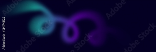 Dark blue and purple grainy abstract background with a bright, glowing color gradient and noise texture. This dynamic design is perfect for banner, poster, header, or cover designs,