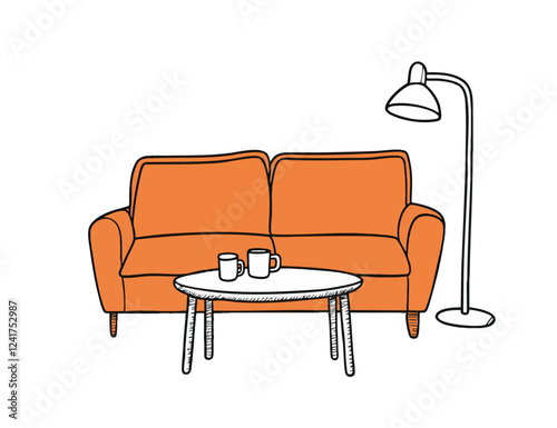 interior of a comfortable cosy living room