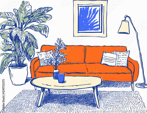 interior of a comfortable cosy living room