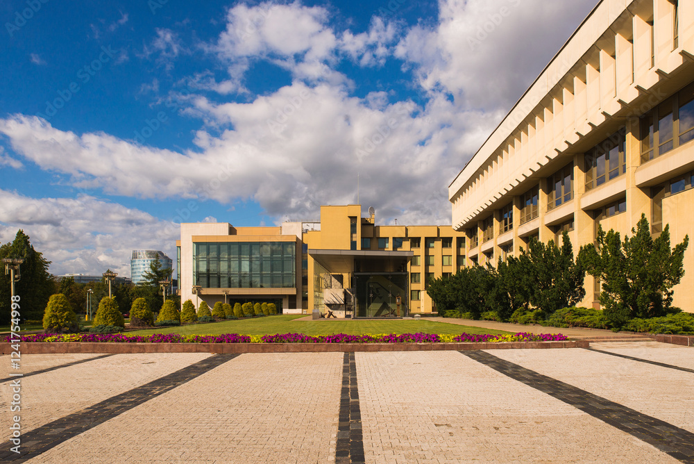 Lithuanian Parliament Buildings in Vilnius City, the Capital of the Country Lithuanian Parliament Buildings in Vilnius City, the Capital of the Country