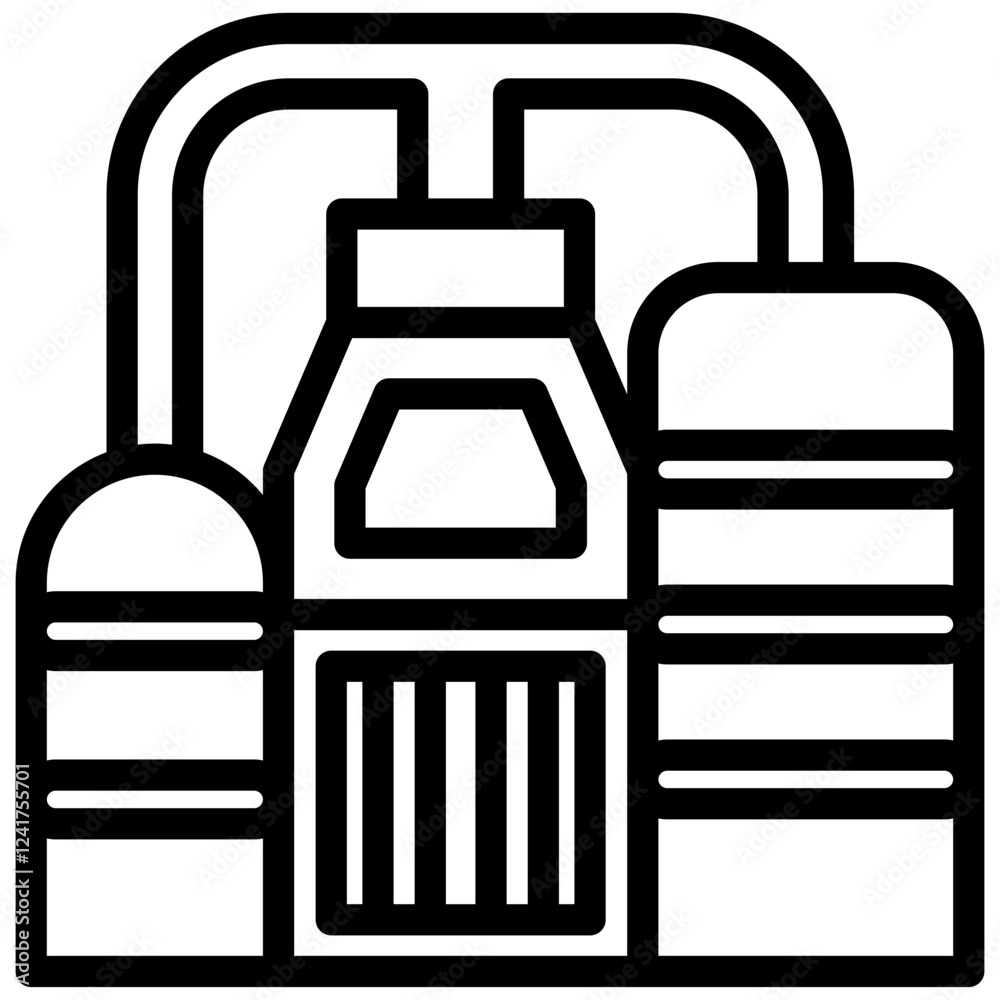 Obraz premium Refinery Icon