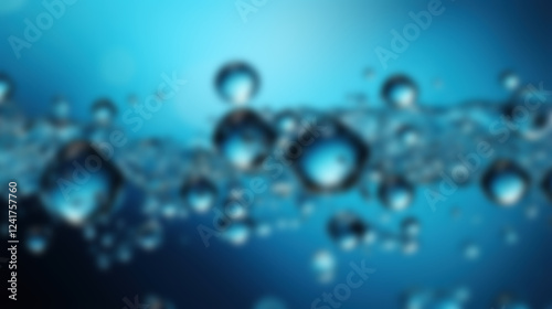 Abstract Bubble Background with Vibrant Bokeh Lights, Gradient Hues, and Dynamic Blurred Effects