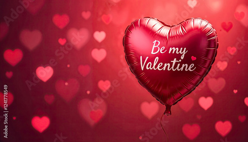 Heart balloon with the words 