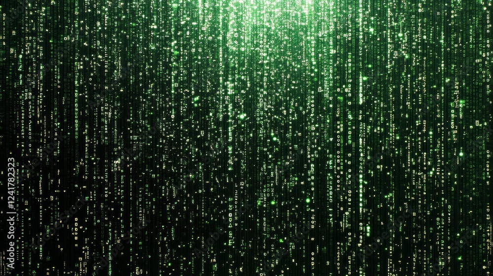 Binary Code on Computer Screen Background for Tech and Programming Concepts Binary Code on Computer Screen Background for Tech and Programming Concepts