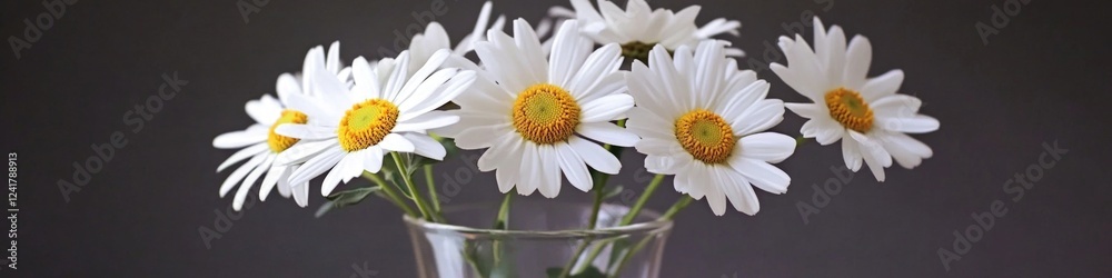 Fototapeta premium A decorative vase filled with numerous white flowers