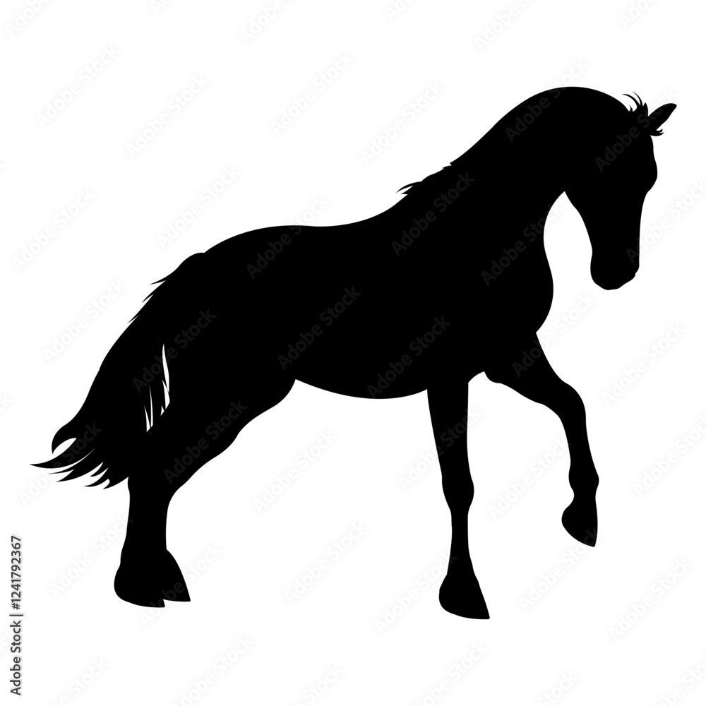 Obraz premium Horse silhouette.6.