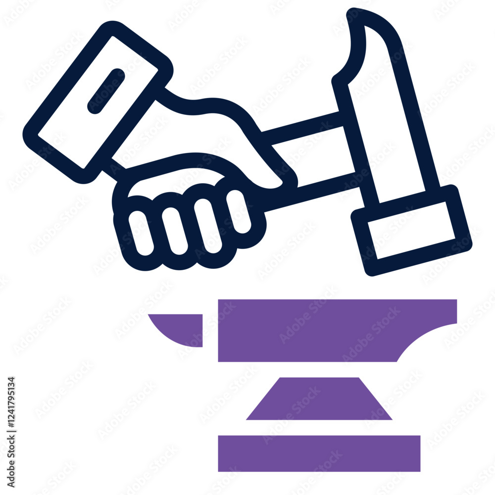 Obraz premium Forging Icon