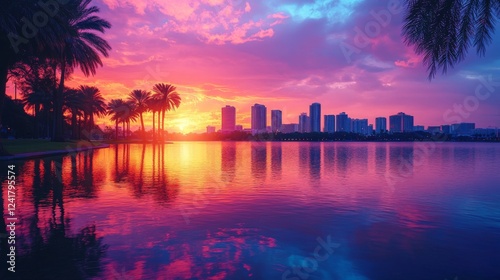 Magical Orlando Sunset: Capturing Urban Beauty in Low Light