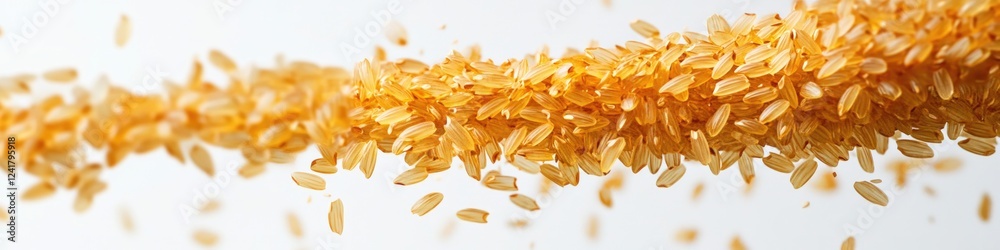 Freshly harvested rice in a compact bundle Freshly harvested rice in a compact bundle