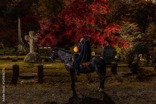USA, Sleepy Hollow. Sleepy Hollow Cemetery. (PR, MR)