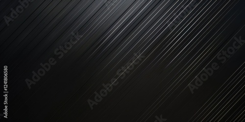 An elegant minimalist aesthetic on a solid black backdrop, Sparse thin diagonal lines and subtle gradients in the center, Modern minimalist style