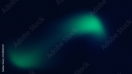 Dark cyan, green, and black grainy backdrop design featuring abstract noisy color flow with wave-