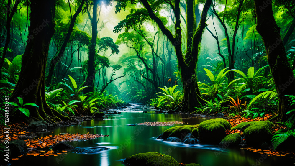 Obraz premium abstract background vivid colors, 4k background, abstract colorful abstract illustration, background 8k wallpaper PC