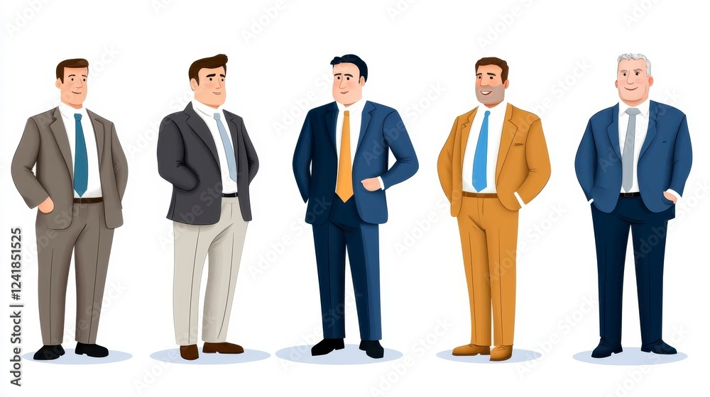 Professional Businessmen Standing Together in Corporate Attire Professional Businessmen Standing Together in Corporate Attire