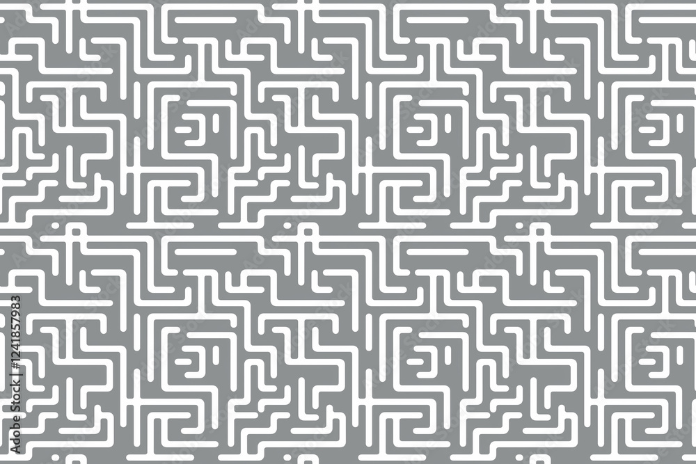 Seamless gray and white maze style pattern wallpaper Seamless gray and white maze style pattern wallpaper