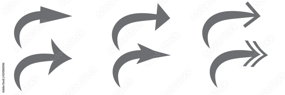 Black arrow icon big sets. Vector arrow illustration